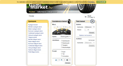 Desktop Screenshot of gumimarket.hu