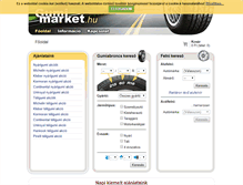 Tablet Screenshot of gumimarket.hu